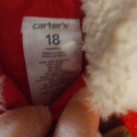 CARTERS HOODED WINTER PEA COAT.... LIKE NEW - Picture 2 of 4